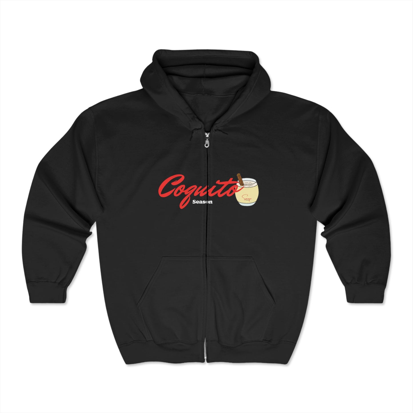 Coquito Season - Unisex Heavy Blend™ Full Zip Hooded Sweatshirt