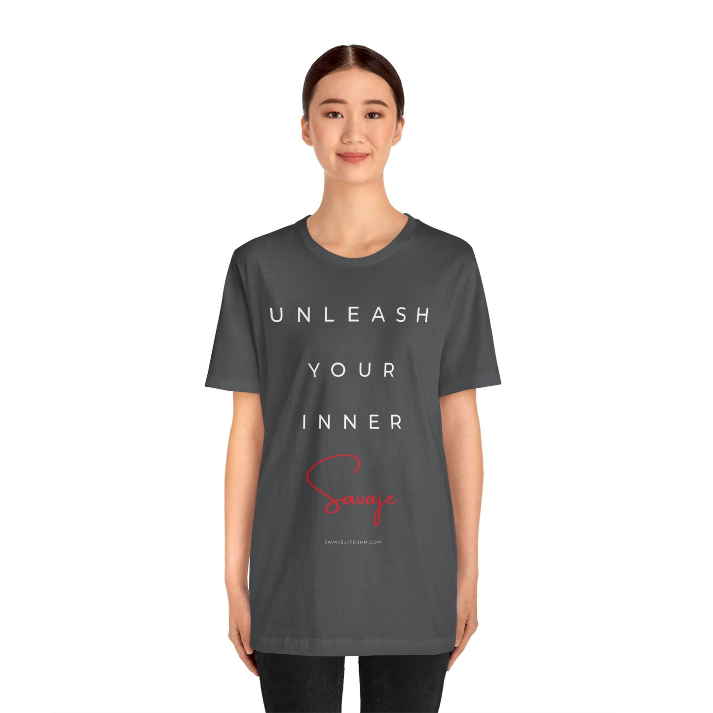 Unleash Your Inner Savage - Unisex Jersey Short Sleeve Tee